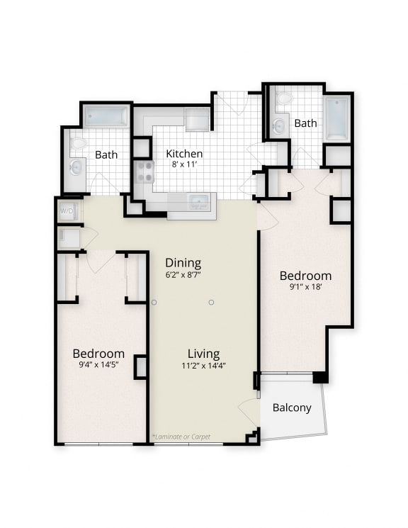 1 & 2Bedroom Apartments in Washington, DC West End Residences